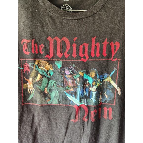 The Mighty Nein Critical Role 2020 Black Cotton Crew shirt size 2X - Picture 1 of 5